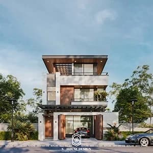 Thiết kế kiến trúc nhà phố anh xuân