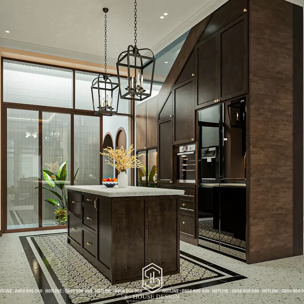 Thiêt Kế Nội Thất Nhà Phố Anh Đông Phong Cách Indochine (5)