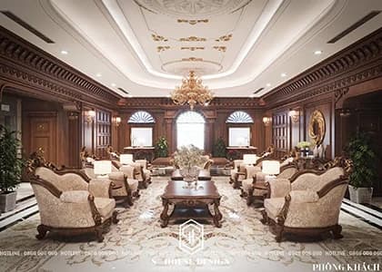 Thiết kế nội thất biệt thự sang trọng  tân cổ điển
