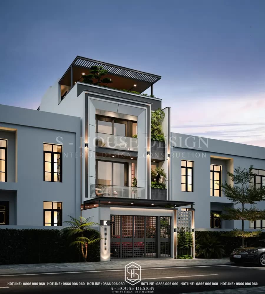 Thiết Kế Kiến Trúc Nhà Phố Hiện Đại 3 Tầng Anh Khang (5)