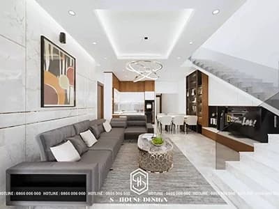 Thiết kế nội thất nhà phố phong cách hiện đại
