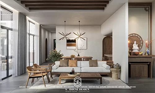 Thiết kế nội thất biệt thự vườn