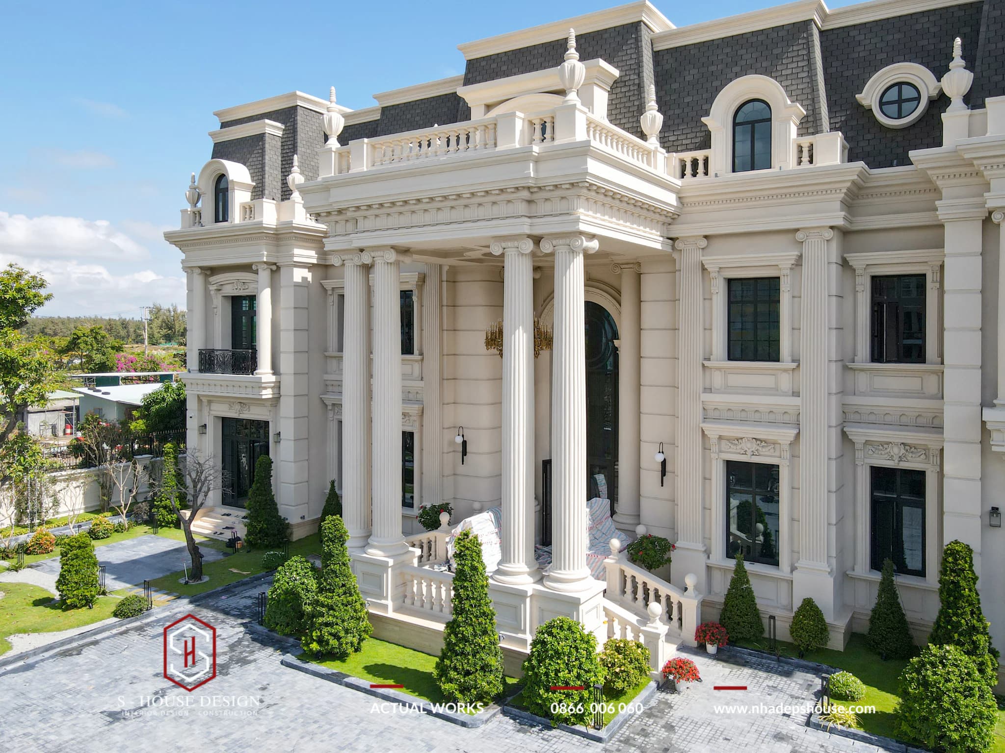 Dinh Thự An Chateau Rực Rỡ Tráng Lệ Trước Ngày Bàn Giao