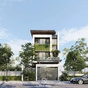 Thiết kế kiến trúc nhà phố Handico Vinh Tân