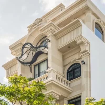 Thực Tế Kiến Trúc Nhà Phố Tân Cổ Điển 6 Tầng 1 Tum Nha Trang