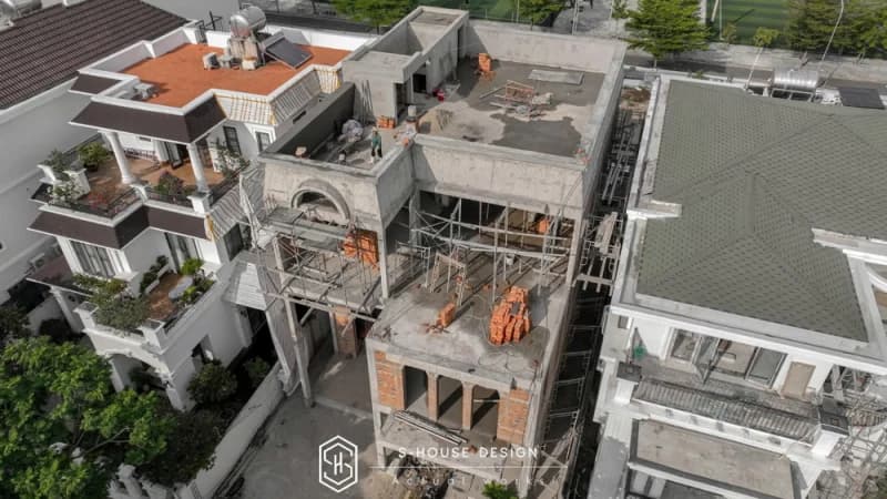 Thi Công Biệt Thự 3 Tầng Kiến Trúc Tân Cổ Điển Sang Trọng