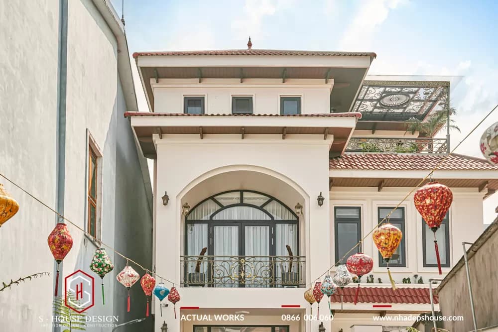 Cải Tạo Nhà Phố Cũ Thành Biệt Thự Địa Trung Hải Tại Vinh (5)