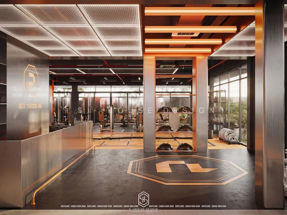Thiết Kế Nội Thất Phòng Gym Hiện Đại Bến Thượng Hải Nha Trang