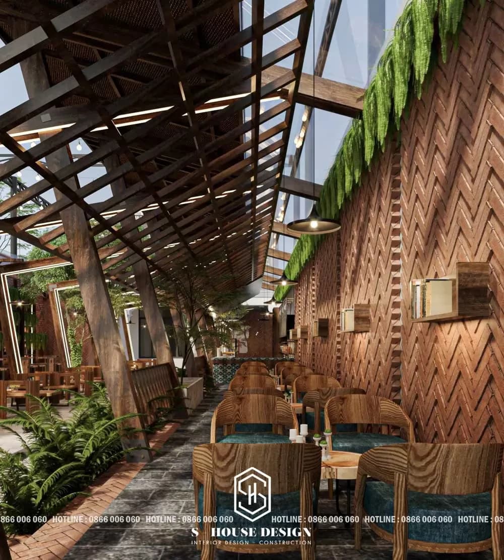 Thiết kế quán cafe Đất Vàng Mai Xuân Thưởng (5)
