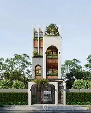 Kiến Trúc Nhà Phố 3 Tầng 1 Tum Anh Sơn