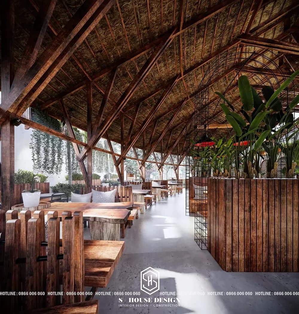 Thiết kế quán Cafe Sân Vườn độc đáo (5)