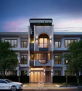 Impressive 3-Story Townhouse Facade Design Models