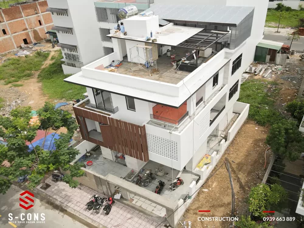 Thi Công Hoàn Thiện Nhà Phố Hiện Đại KĐT Hà Quang (5)