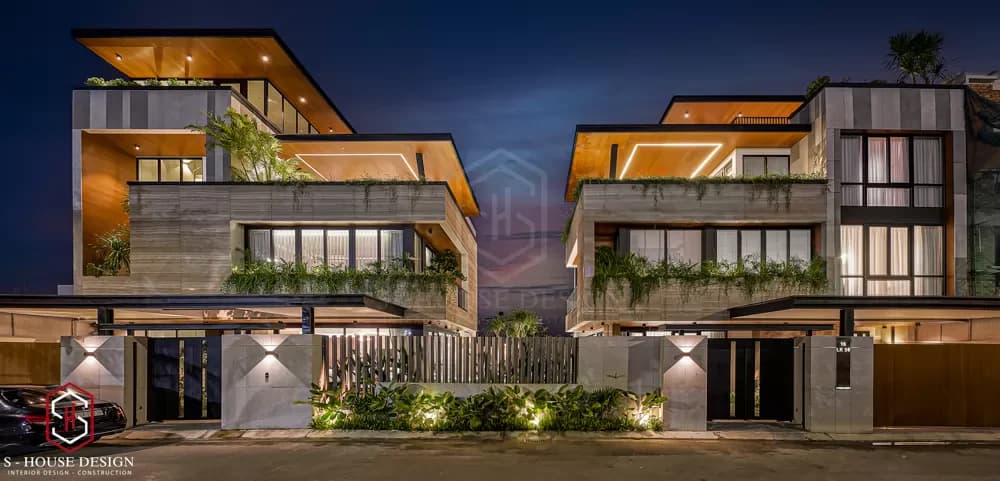 Kiến Trúc Thực Tế Biệt Thự Song Lập Tại Nha Trang