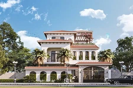 Thiết kế kiến trúc biệt thự địa trung hải