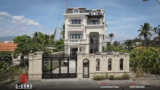 Thi Công Hoàn Thiện Biệt Thự Tân Cổ Điển Anh Duyệt