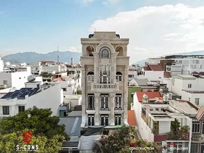 Thi Công Hoàn Thiện Nhà Phố Kết Hợp Kinh Doanh nhà phố kết hợp kinh doanh Tân Cổ Điển