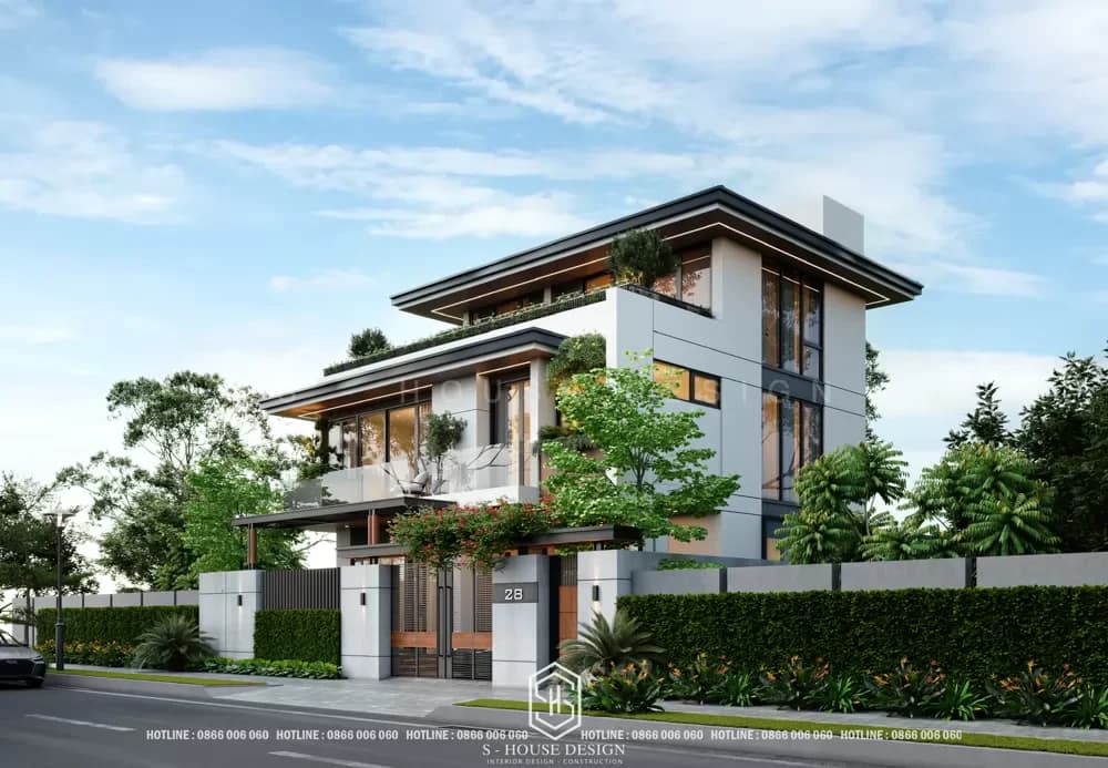 Thiết Kế Biệt Thự Hiện Đại 3 Tầng Anh Dũng (5)
