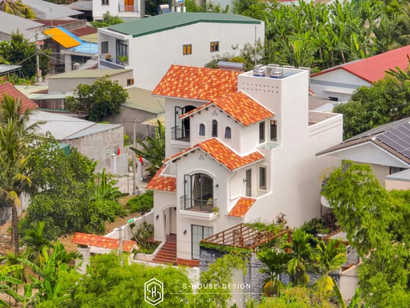 Thi Công Biệt Thự Địa Trung Hải 3 Tầng 360m2