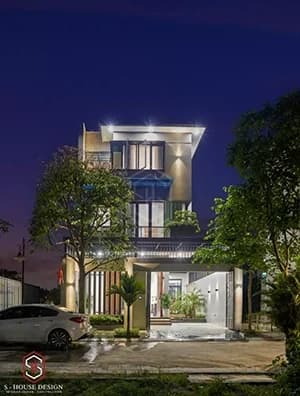 Kiến Trúc Thực Tế Nhà Phố Anh Thịnh Khu Đô Thị Vinh Tân