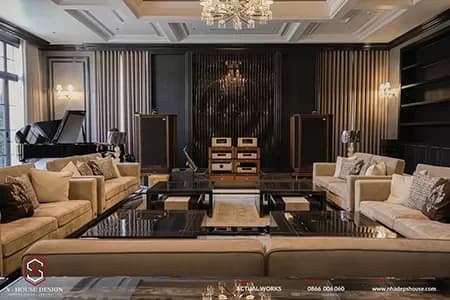 Thi Công Hoàn Thiện Nội Thất Tân Cổ Điển Dinh Thự An Chateau