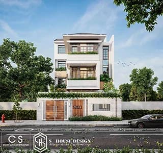 Thiết kế kiến trúc nhà anh Nghiêm