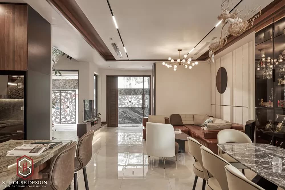 Thiết kế nhà phố 3 tầng hiện đại chị Mai Hương (5)