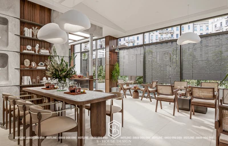 Thiết Kế Nội Thất Quán Cafe Đẹp Phong Cách Hiện Đại