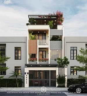 Thiết Kế Nhà Phố Hiện Đại Anh Khang Mỹ Gia
