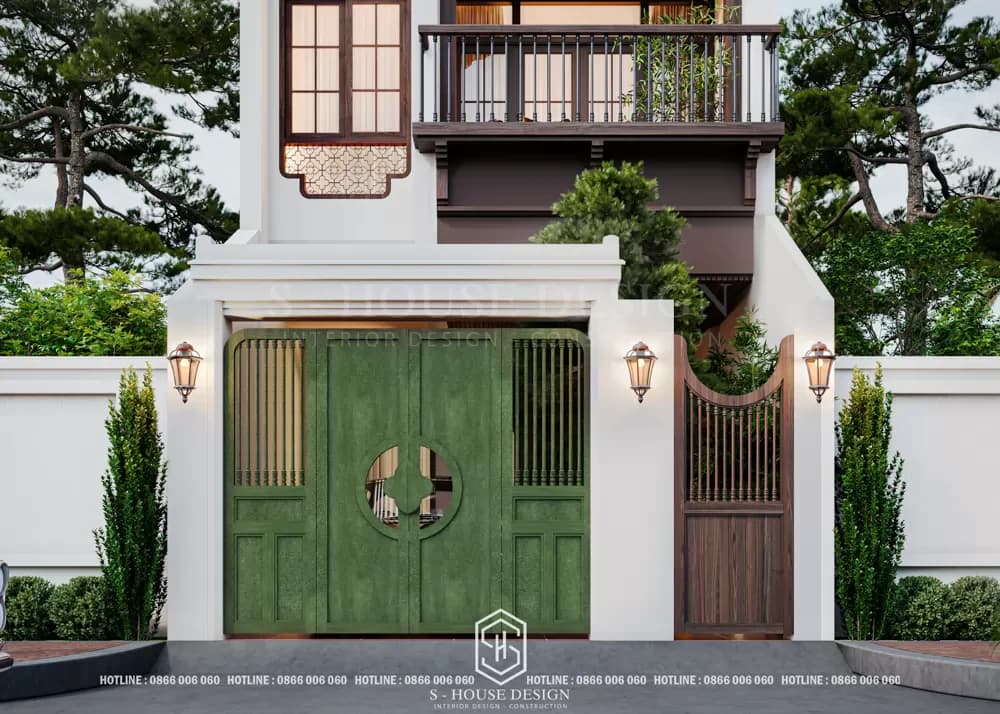 Kiến Trúc Nhà Phố Anh Đông Phong Cách Indochine (5)