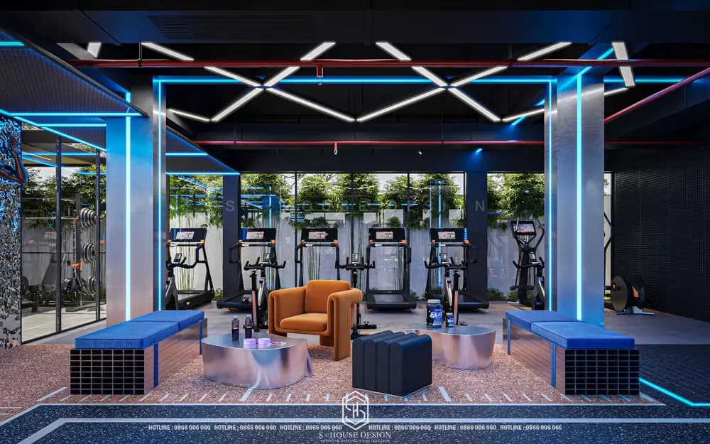 Thiết Kế Nội Thất Phòng Gym Chuyên Nghiệp Bến Thượng Hải (5)
