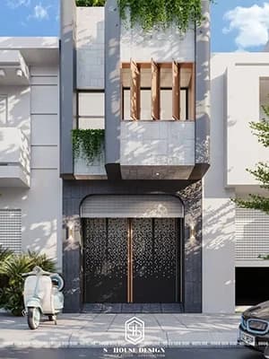 Thiết kế kiến trúc nhà phố hiện đại 4x26m2