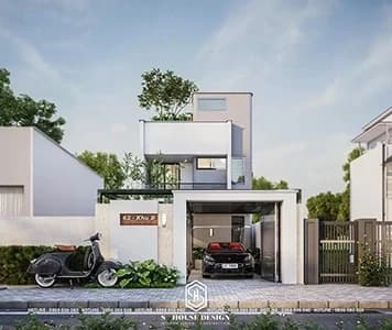 Thiết kế kiến trúc nhà phố chị Kim Anh