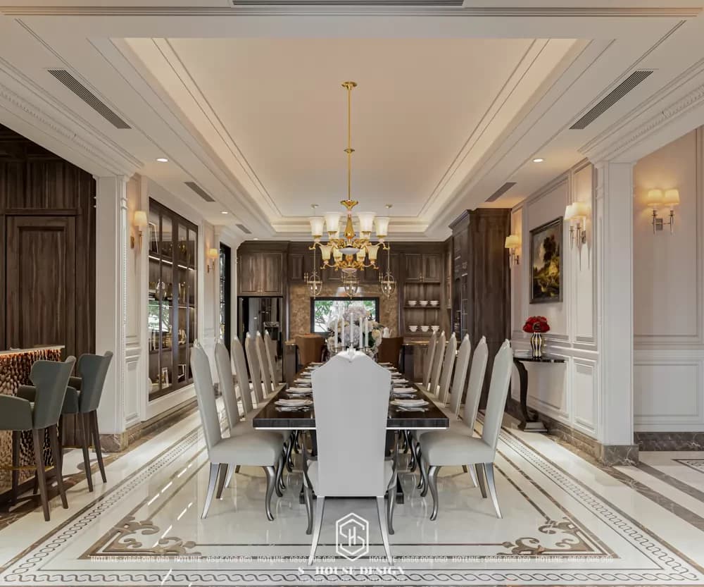 Thiết kế nội thất biệt thự tân cổ điển