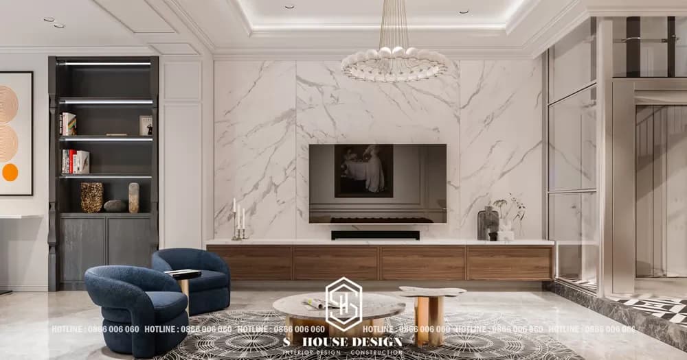 Thiết kế nội thất nhà phố 2 mặt tiền tại KĐT Hà Quang (5)