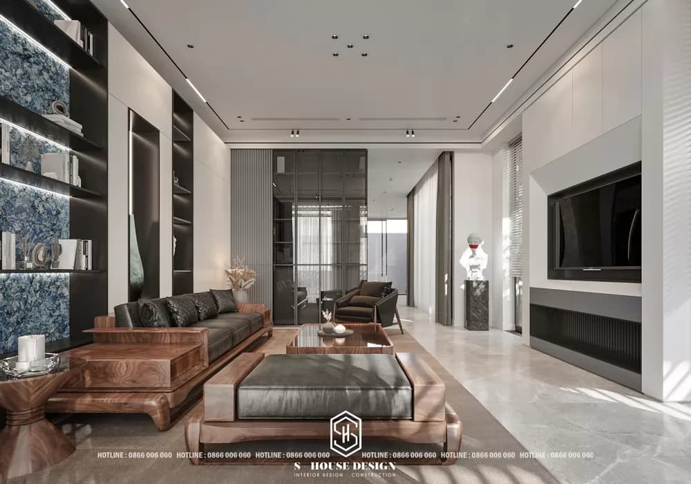 Thiết kế nội thất nhà phố mái thái anh Thịnh