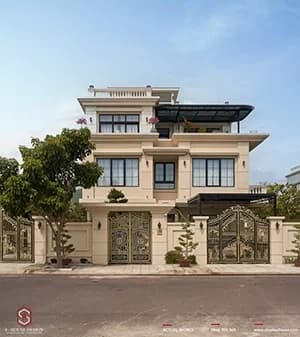 Kiến Trúc Thực Tế Biệt Thự Tân Cổ Điển Tại Mỹ Gia