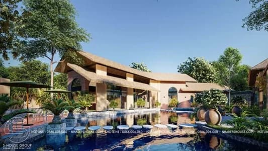Thiết kế nhà hàng sân vườn độc lạ hút khách