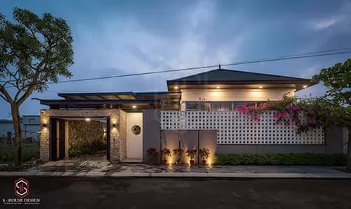Thiết Kế Biệt Thự Mái Nhật Tựa Resort Nghỉ Dưỡng Báo Hiếu Bố Mẹ