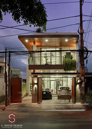 Thực tế hoàn thiện nhà phố hiện đại Anh Hùng