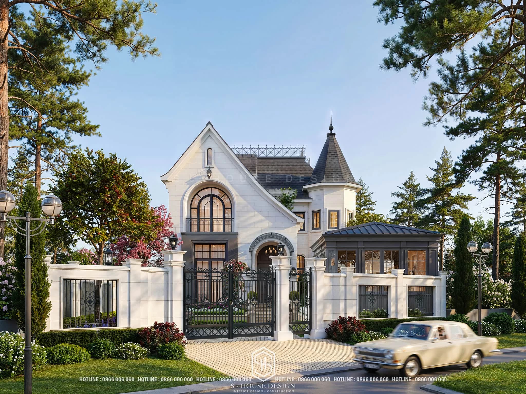 Thiết Kế Biệt Thự Đà Lạt Phong Cách Farmhouse Kiểu Pháp