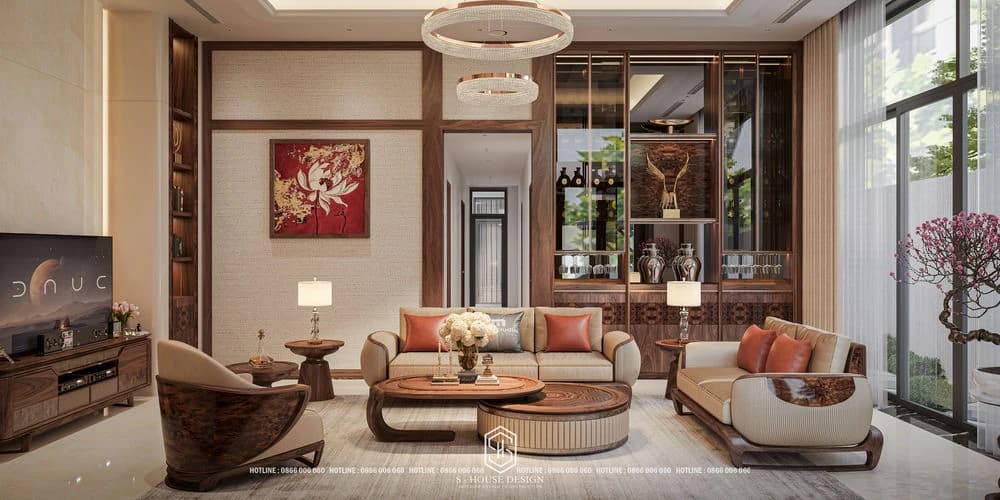 Thiết Kế Nội Thất Gỗ Óc Chó Biệt Thự Vườn Mái Nhật – Zen Villa