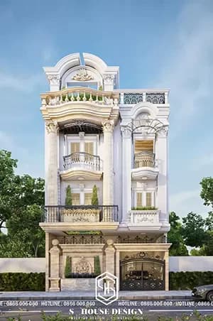 Thiết kế kiến trúc nhà phố Anh Dũng