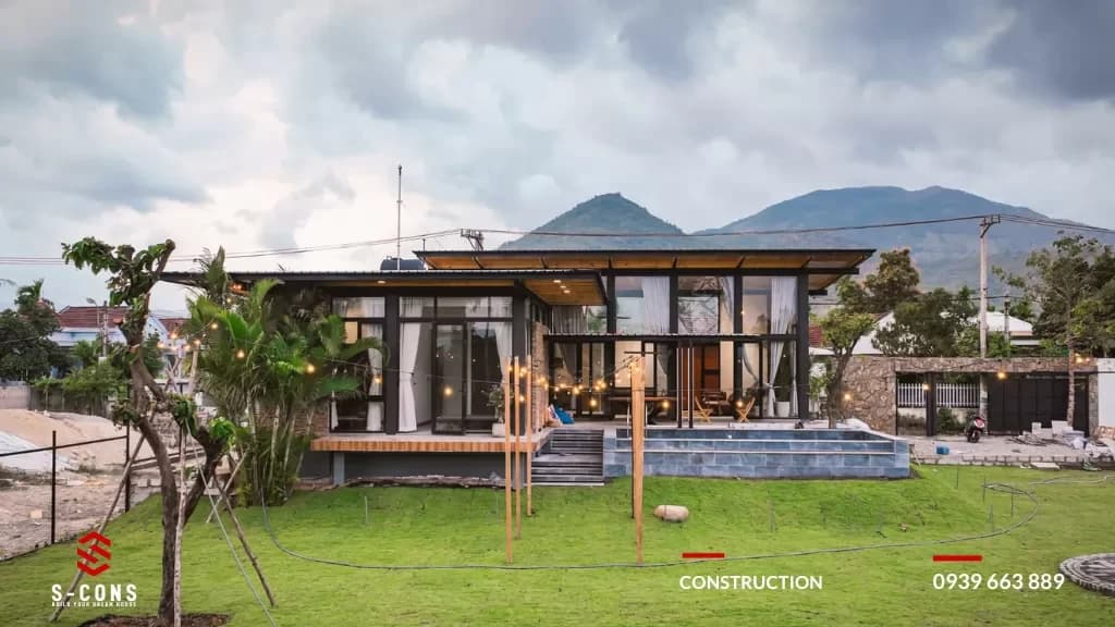 Thi Công Hoàn Thiện Ngôi Nhà Nghỉ Dưỡng Tom's House