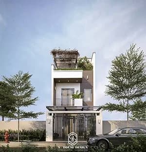 Thiết Kế Kiến Trúc Nhà Phố Chị Dung