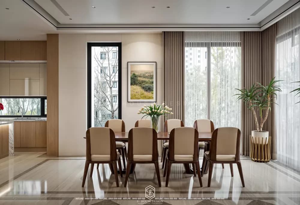Thiết Kế Nội Thất Biệt Thự Hiện Đại Mái Thái Anh Đông Tại KĐT Vinh Tân (5)
