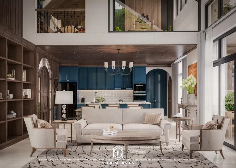 Thiết Kế Nội Thất Biệt Thự Vườn Anh Chung KĐT Giáng Hương