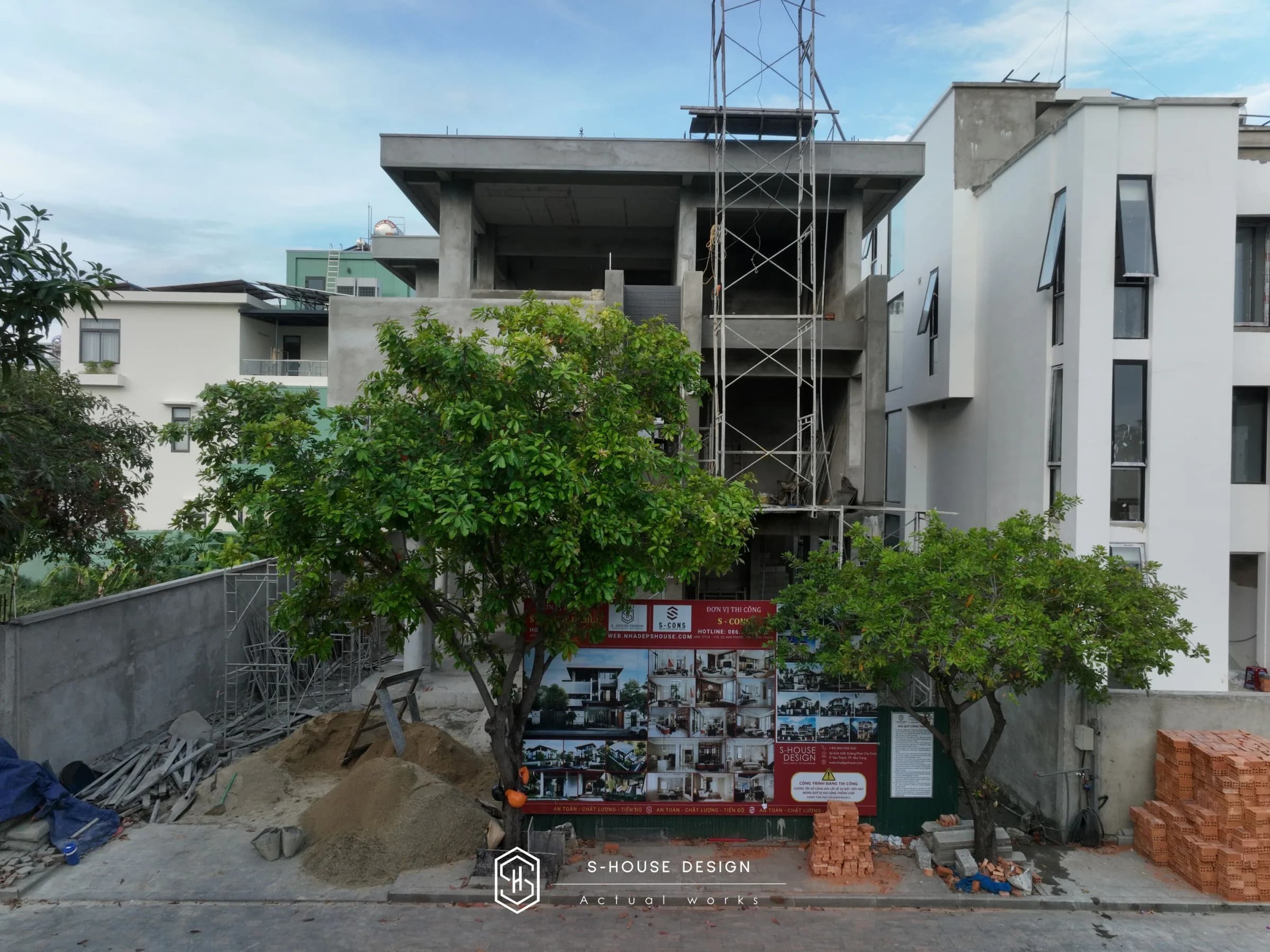 Thi Công Biệt Thự Hiện Đại 16x22m Tại Khu Đô Thị VIP