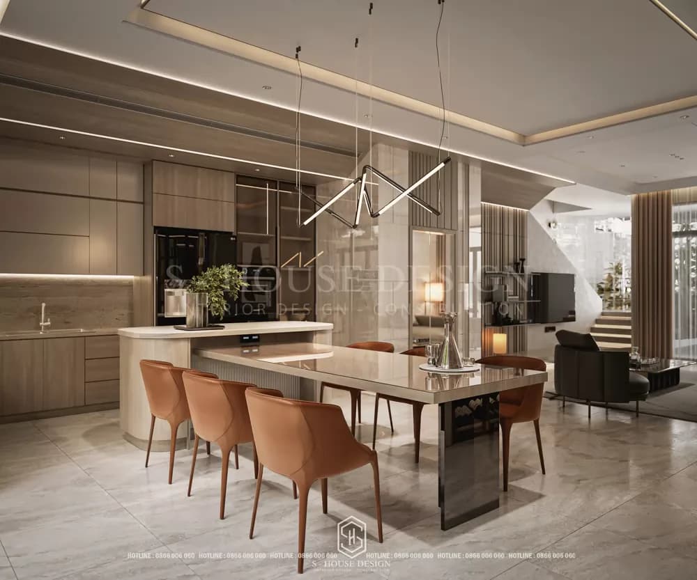 Thiết Kế Nội Thất Nhà Phố Hiện Đại 3 Tầng Anh Khang