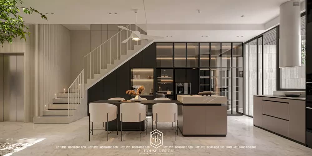 Thiết Kế Nội Thất Nhà Phố Cô Yến KĐT VCN Phước Hải (5)
